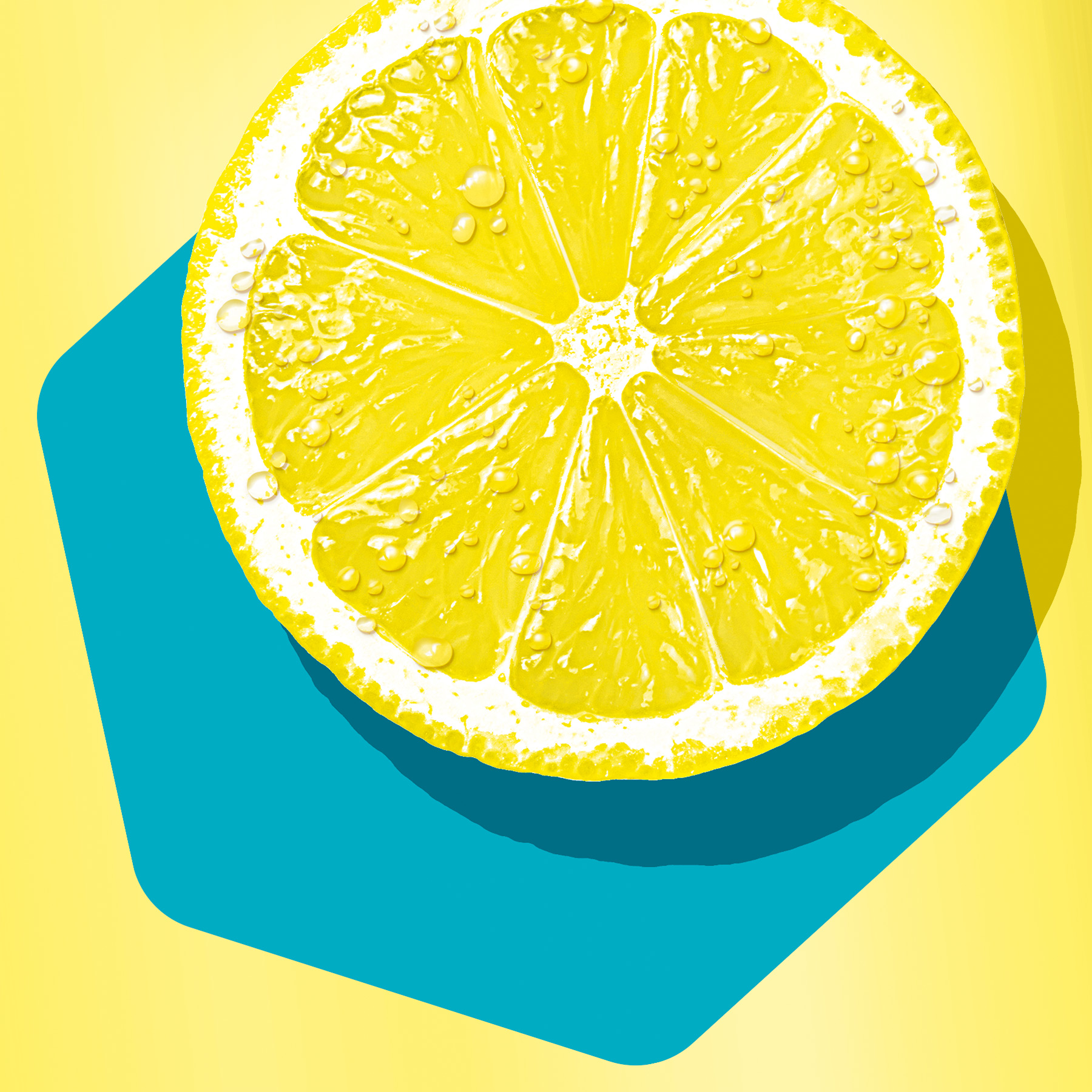 Zitronenscheibe der Adelholzener Sport Limonaden, Design von der Verpackungsdesign Agentur HAJOK