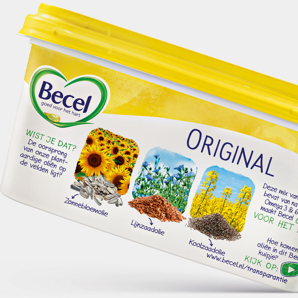 Details des Verpackungsdesigns für Becel von der Agentur HAJOK