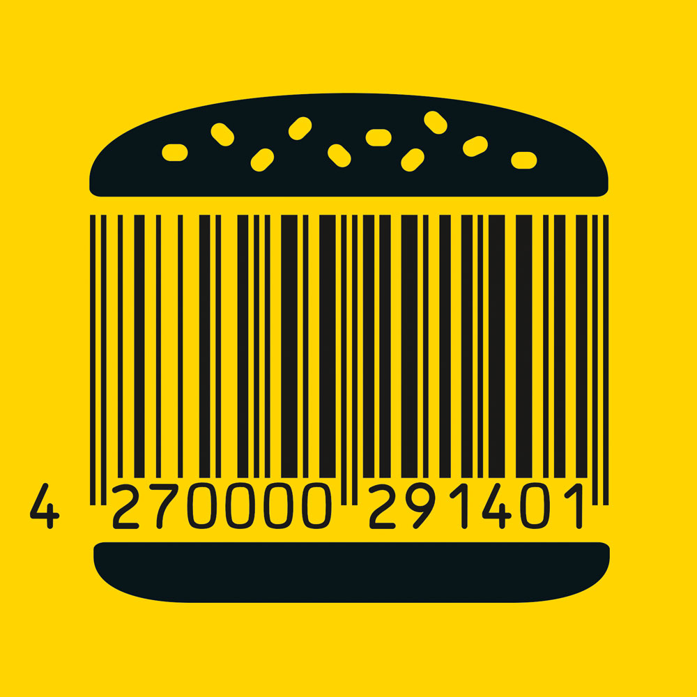 Verpackungsdesign Detail Bold Foods Insektenprotein Strichcode