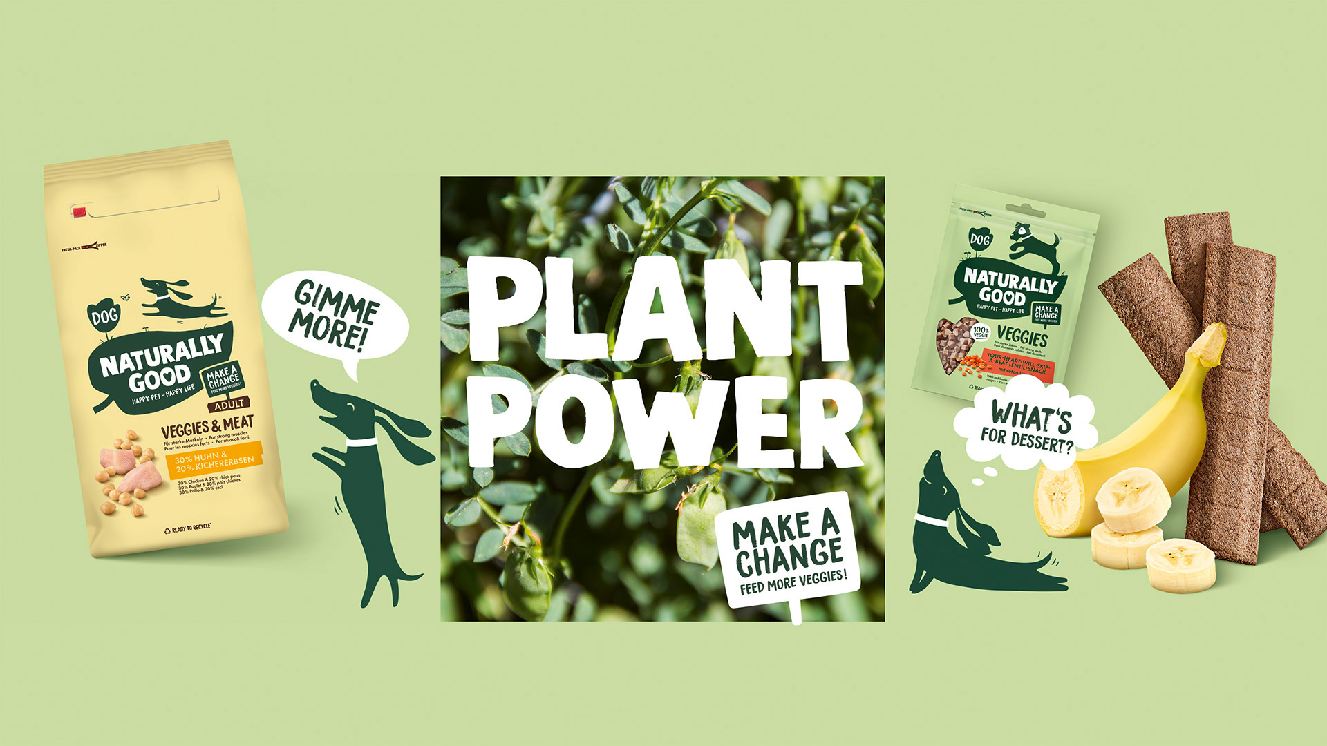 Pressnapf Naturally Good Packshots Übersicht mit Produktabbildungen und Illustrationen