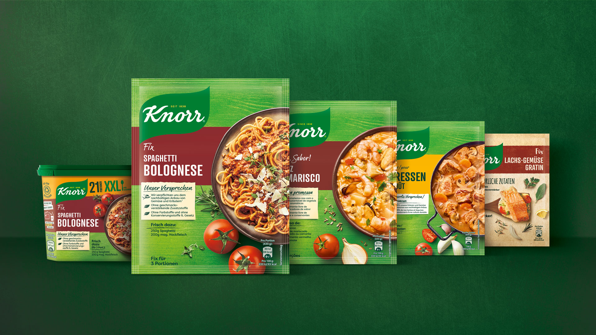 Unilever Knorr Fix Packaging Design Packshots