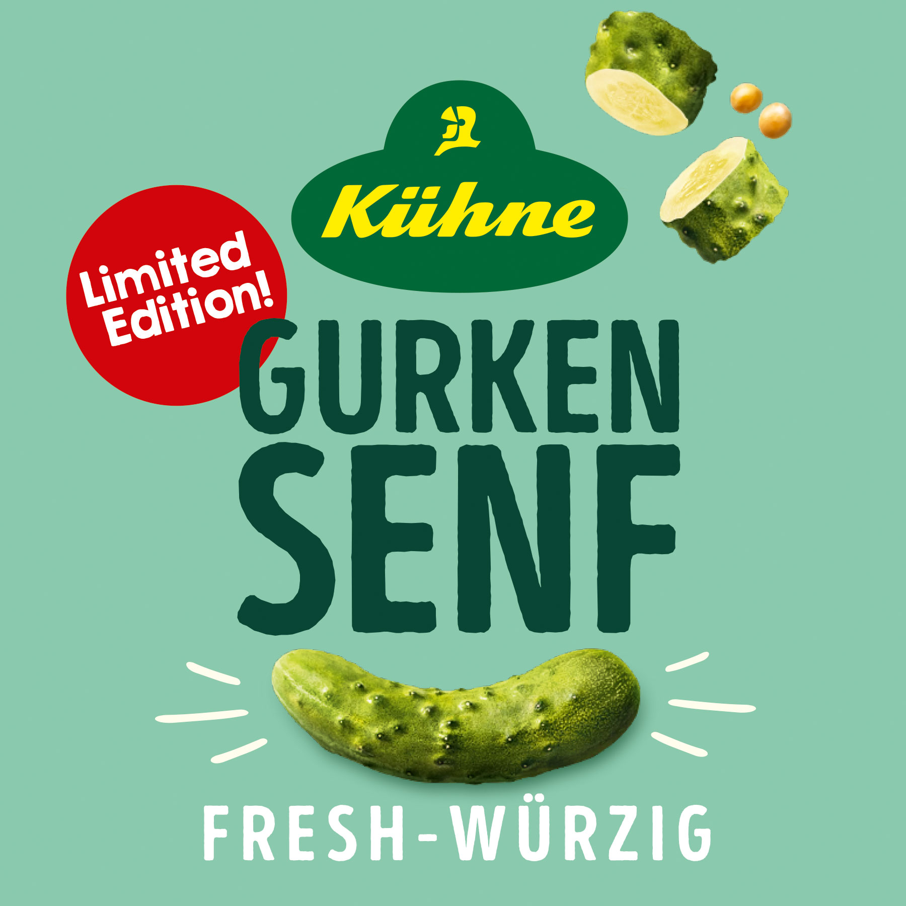 Launch vom Kühne Gurken Senf von Hamburger Verpackungsdesign-Agentur HAJOK.