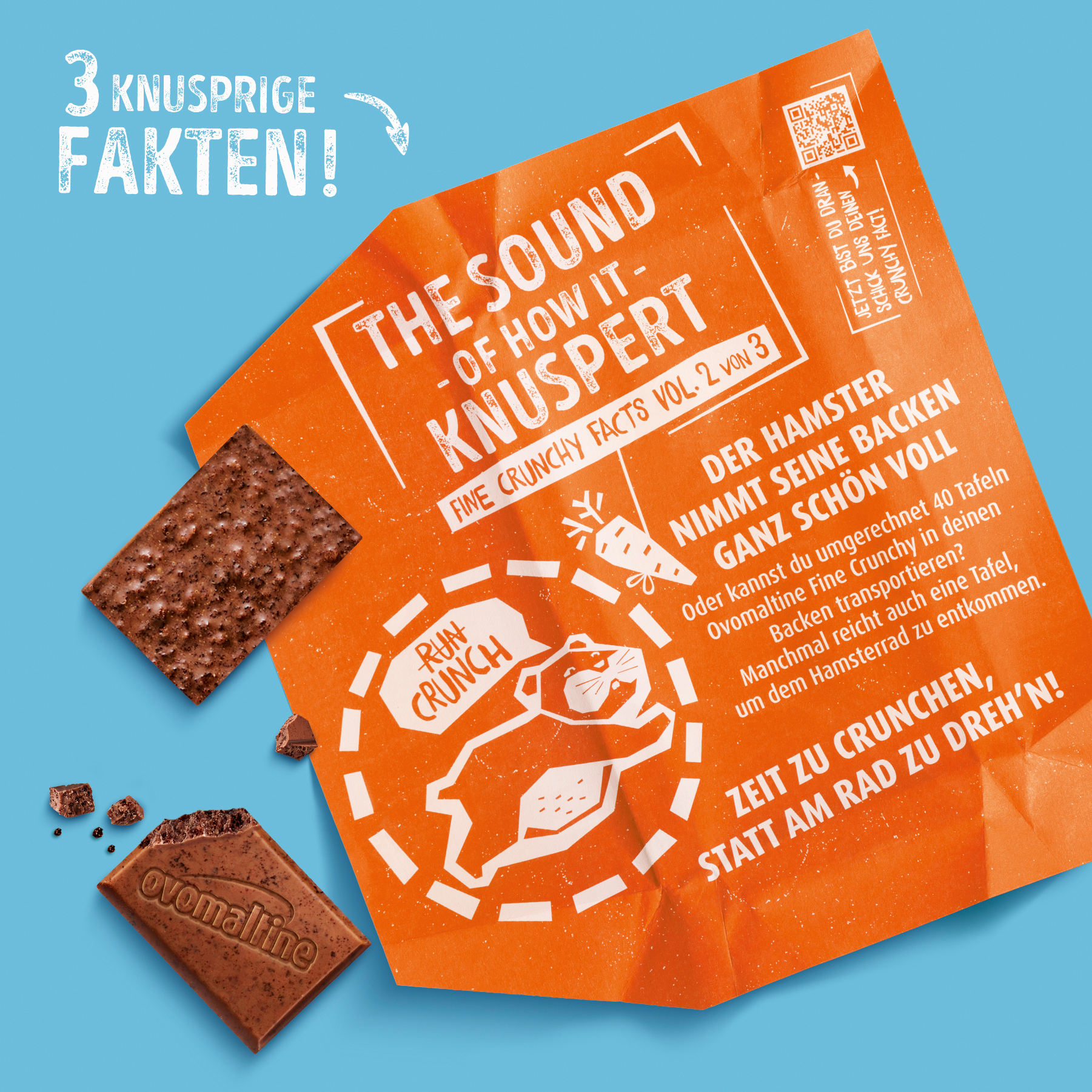 Ovomaltine Fine Crunchy Verpackungsdesign Innengestaltung