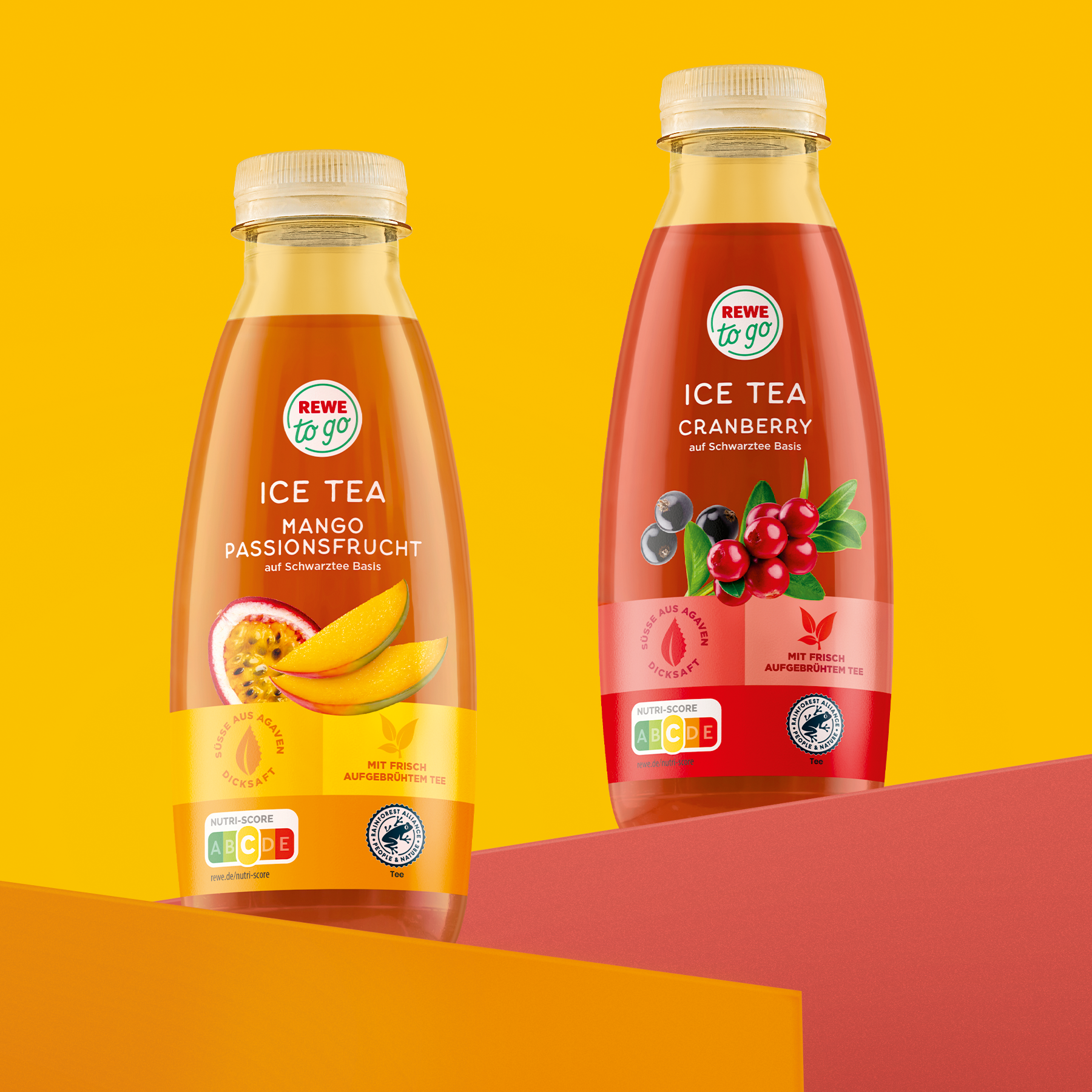 Neues Verpackungsdesign für REWE to go Drinks von HAJOK Design.