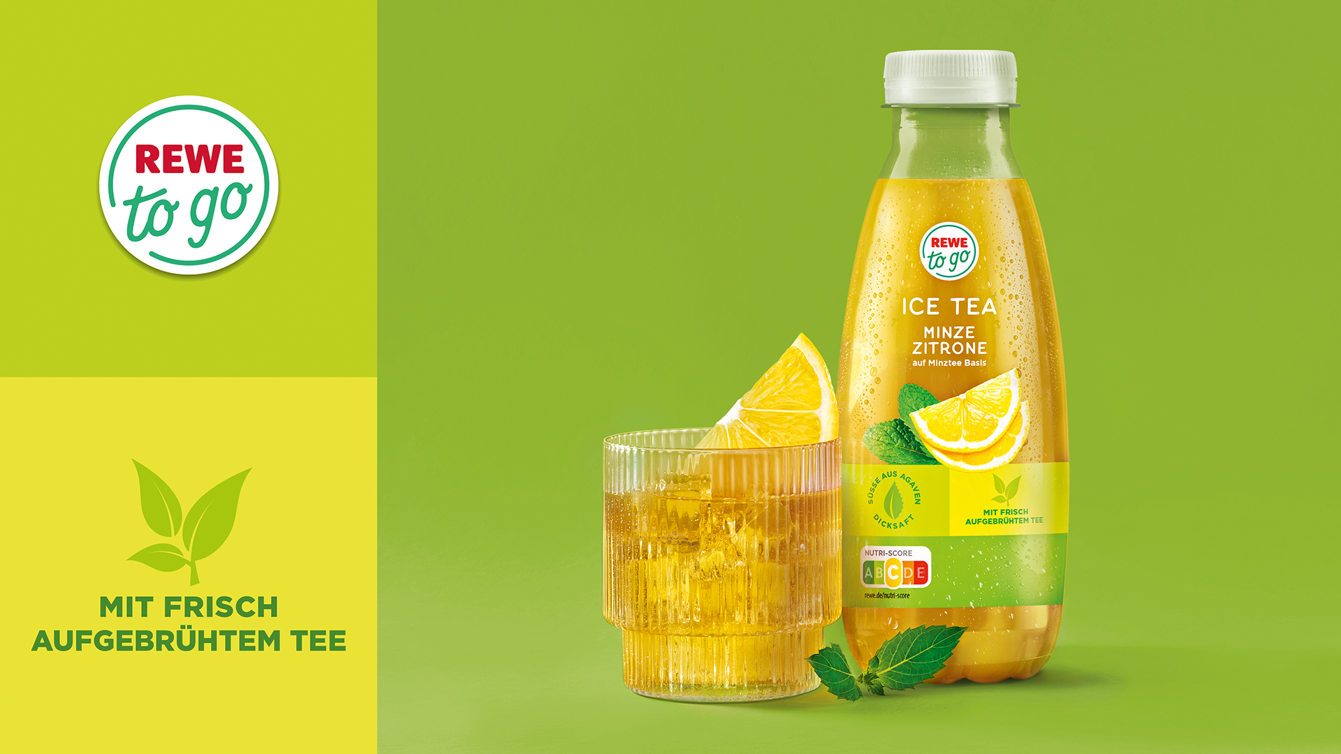 Neues Verpackungsdesign für die REWE to go Eistees von HAJOK Design.