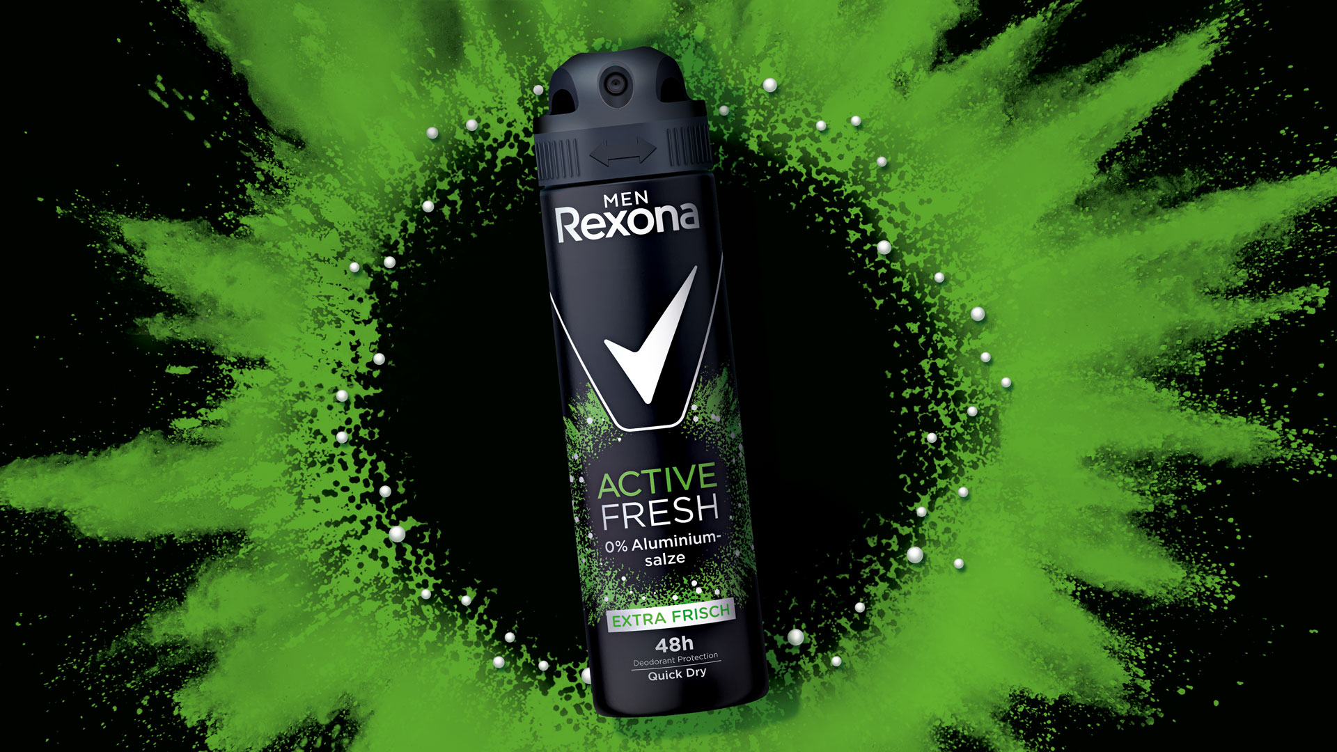 Verpackungsdesign für Rexona Men Active Fresh