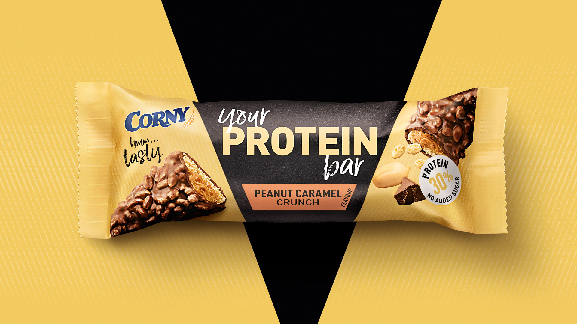 Verpackungsdesign für Corny Your Protein Bar Peanut Caramel Crunch
