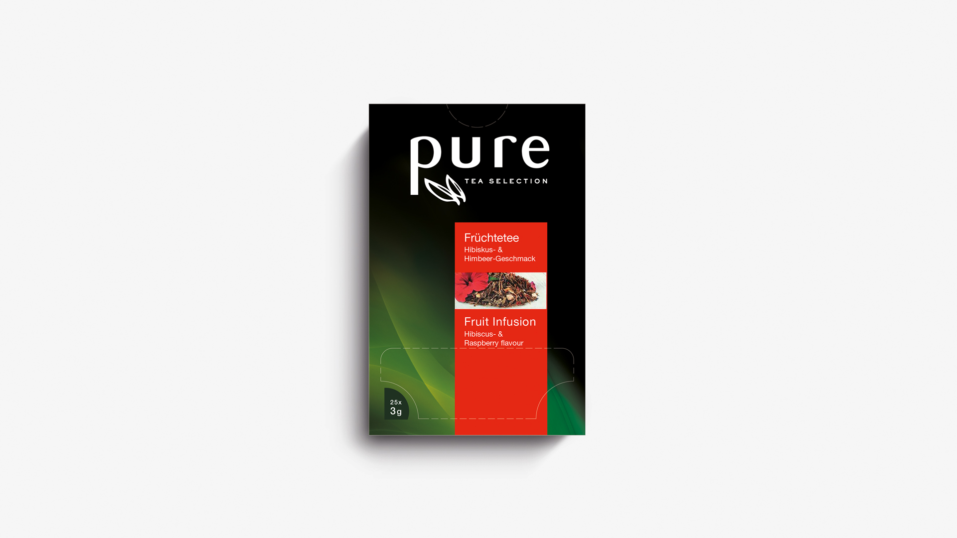 Altes Verpackungsdesign Tchibo Pure Tea Früchtetee